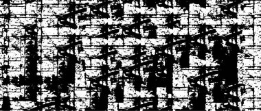 Çizgileri, lekeleri, çizikleri ve çizgileri olan siyah beyaz bir arka plan. soyut vektör illüstrasyonu.