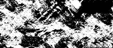 Çizik ve çiziklerle dolu siyah beyaz bir arka plan. Soyut vektör illüstrasyonu.