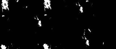Grunge üst üste biniyor. Soyut siyah-beyaz vektör arkaplanı. Çatlak, leke ve noktalarda kirli desenli tek renkli klasik yüzey. Karanlık korku tarzında eski bir duvar.