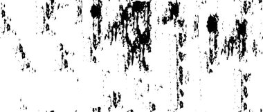 Grunge üst üste biniyor. Soyut siyah-beyaz vektör arkaplanı. Çatlak, leke ve noktalarda kirli desenli tek renkli klasik yüzey. Karanlık korku tarzında eski bir duvar.