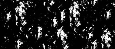 Grunge üst üste biniyor. Soyut siyah-beyaz vektör arkaplanı. Çatlak, leke ve noktalarda kirli desenli tek renkli klasik yüzey. Karanlık korku tarzında eski bir duvar.