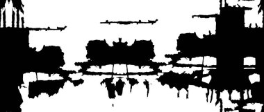 Sert grunge desenli tasarım. Suluboya kuru fırça darbeleri dokuyu etkiler. Solmuş kağıt dokusu. Çizgi film pop sanat tasarımı