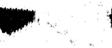 Grunge üst üste biniyor. Soyut siyah-beyaz vektör arkaplanı. Çatlak, leke ve noktalarda kirli desenli tek renkli klasik yüzey. Karanlık korku tarzında eski bir duvar.