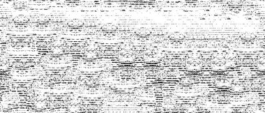 Grunge üst üste biniyor. Soyut siyah-beyaz vektör arkaplanı. Çatlak, leke ve noktalarda kirli desenli tek renkli klasik yüzey. Karanlık korku tarzında eski bir duvar.