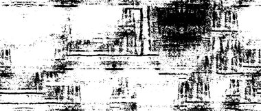 Grunge üst üste biniyor. Soyut siyah-beyaz vektör arkaplanı. Çatlak, leke ve noktalarda kirli desenli tek renkli klasik yüzey. Karanlık korku tarzında eski bir duvar.