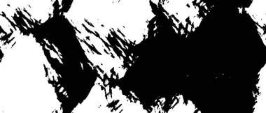 Grunge üst üste biniyor. Soyut siyah-beyaz vektör arkaplanı. Çatlak, leke ve noktalarda kirli desenli tek renkli klasik yüzey. Karanlık korku tarzında eski bir duvar.