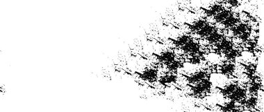 Grunge üst üste biniyor. Soyut siyah-beyaz vektör arkaplanı. Çatlak, leke ve noktalarda kirli desenli tek renkli klasik yüzey. Karanlık korku tarzında eski bir duvar.