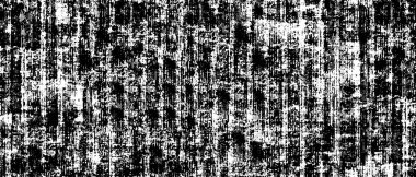 Grunge üst üste biniyor. Soyut siyah-beyaz vektör arkaplanı. Çatlak, leke ve noktalarda kirli desenli tek renkli klasik yüzey. Karanlık korku tarzında eski bir duvar.