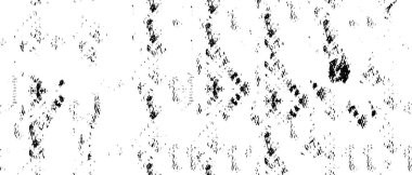 Grunge üst üste biniyor. Soyut siyah-beyaz vektör arkaplanı. Çatlak, leke ve noktalarda kirli desenli tek renkli klasik yüzey. Karanlık korku tarzında eski bir duvar.