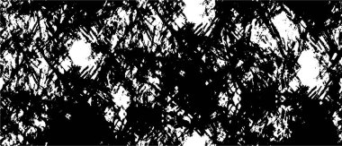 Siyah beyaz desenli, çizik ve lekeli sıkıntılı bir arkaplan. soyut vektör illüstrasyonu.