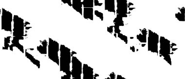 Sıkıntılı siyah kaplama dokusu. Grunge 'un karanlık arka planı. Kirli boş kapak şablonu. Mürekkep fırçalı duvar arkaplanı yenileme. Çılgın yaşlanma tasarım elementi. EPS10 vektörü.