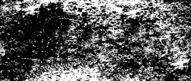 Grunge siyah beyaz desen. Monokrom parçacıkları soyut doku. Çatlakların, sürtünmelerin, çiplerin, lekelerin, mürekkep lekelerinin, çizgilerin geçmişi. Karanlık tasarım arka plan yüzeyi. Gri yazdırma ögesi