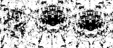 Çizik ve çiziklerle dolu siyah beyaz bir arka plan. Soyut vektör illüstrasyonu.