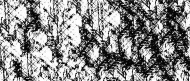 Siyah desenli, noktalı, beyaz desenli, sıkıntılı bir arka plan. Soyut ve soyut. soyut vektör illüstrasyonu.