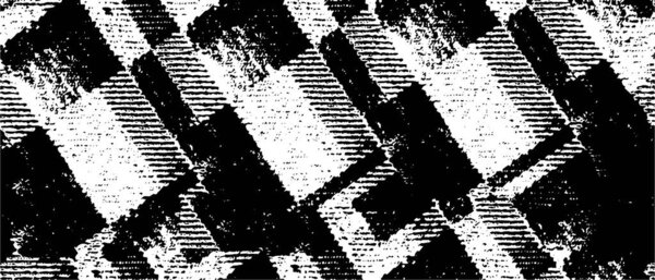 Потертый слой наложения. Абстрактный черно-белый векторный фон. Монохромная винтажная поверхность с грязным рисунком в трещинах, пятнах, точках. Старая стена в стиле мрачного ужаса