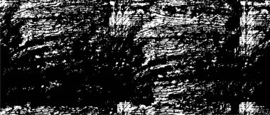 Grunge üst üste biniyor. Soyut siyah-beyaz vektör arkaplanı. Çatlak, leke ve noktalarda kirli desenli tek renkli klasik yüzey. Karanlık korku tarzında eski bir duvar.