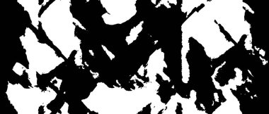 Grunge üst üste biniyor. Soyut siyah-beyaz vektör arkaplanı. Çatlak, leke ve noktalarda kirli desenli tek renkli klasik yüzey. Karanlık korku tarzında eski bir duvar.