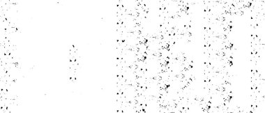 Grunge üst üste biniyor. Soyut siyah-beyaz vektör arkaplanı. Çatlak, leke ve noktalarda kirli desenli tek renkli klasik yüzey. Karanlık korku tarzında eski bir duvar.