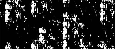 Grunge üst üste biniyor. Soyut siyah-beyaz vektör arkaplanı. Çatlak, leke ve noktalarda kirli desenli tek renkli klasik yüzey. Karanlık korku tarzında eski bir duvar.