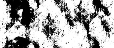 Grunge üst üste biniyor. Soyut siyah-beyaz vektör arkaplanı. Çatlak, leke ve noktalarda kirli desenli tek renkli klasik yüzey. Karanlık korku tarzında eski bir duvar.