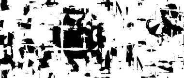 Kirli Siyah ve Beyaz Tek Renkli Vektör Soyut Doku