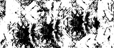 Kirli Siyah ve Beyaz Tek Renkli Vektör Soyut Doku