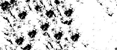 Kirli Siyah ve Beyaz Tek Renkli Vektör Soyut Doku