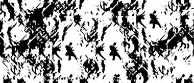 Kirli Siyah ve Beyaz Tek Renkli Vektör Soyut Doku