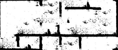 Kirli Siyah ve Beyaz Doku, Tek Renkli Soyut Grunge ile Vektör Arkaplan