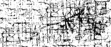 Kirli Siyah ve Beyaz Doku, Tek Renkli Soyut Grunge ile Vektör Arkaplan