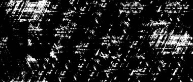 Kirli Siyah ve Beyaz Doku, Tek Renkli Soyut Grunge ile Vektör Arkaplan