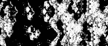Soyut Siyah ve Beyaz Desen Vektör Arkaplanının Sert Tek Renkli Grunge Uyumu