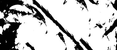 Mürekkep lekeli Grunge Tek Renkli Soyut, Siyah ve Beyaz Yüzey Tasarımınız İçin Doku