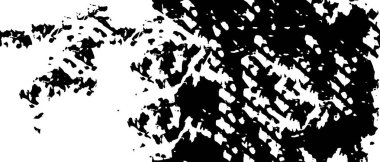 Mürekkep lekeli Grunge Tek Renkli Soyut, Siyah ve Beyaz Yüzey Tasarımınız İçin Doku