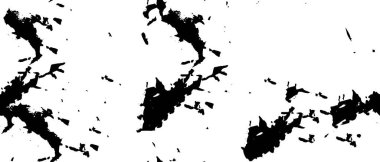 Mürekkep lekeli Grunge Tek Renkli Soyut, Siyah ve Beyaz Yüzey Tasarımınız İçin Doku