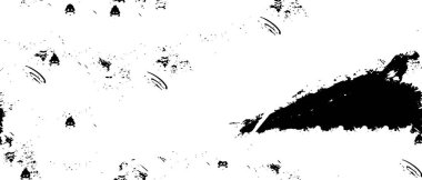 Mürekkep lekeli Grunge Tek Renkli Soyut, Siyah ve Beyaz Yüzey Tasarımınız İçin Doku