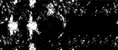 Mürekkep lekeli Grunge Tek Renkli Soyut, Siyah ve Beyaz Yüzey Tasarımınız İçin Doku