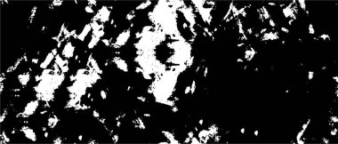 Siyah beyaz renkli, toz ve lekeli, sıkıntılı bir arka plan. Çizikler ve çizikler. soyut vektör illüstrasyonu.