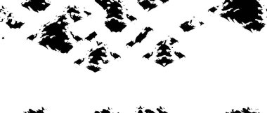 Çizik ve çiziklerle dolu siyah beyaz bir arka plan. Soyut vektör illüstrasyonu.