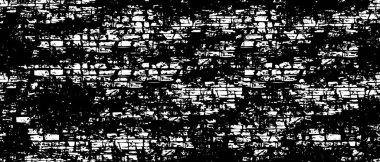 Siyah ve beyaz dokusunda sıkıntılı bir doku. vektör, arkaplan. Çizikler ve tasarım. Soyut geometrik doku. paslanmış