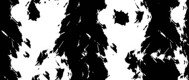 Grunge üst üste biniyor. Soyut siyah-beyaz vektör arkaplanı. Çatlak, leke ve noktalarda kirli desenli tek renkli klasik yüzey. Karanlık korku tarzında eski bir duvar.