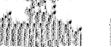 Grunge üst üste biniyor. Soyut siyah-beyaz vektör arkaplanı. Çatlak, leke ve noktalarda kirli desenli tek renkli klasik yüzey. Karanlık korku tarzında eski bir duvar.