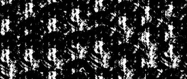 Grunge üst üste biniyor. Soyut siyah-beyaz vektör arkaplanı. Çatlak, leke ve noktalarda kirli desenli tek renkli klasik yüzey. Karanlık korku tarzında eski bir duvar.