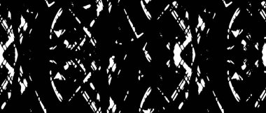 Grunge üst üste biniyor. Soyut siyah-beyaz vektör arkaplanı. Çatlak, leke ve noktalarda kirli desenli tek renkli klasik yüzey. Karanlık korku tarzında eski bir duvar.