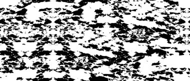Grunge üst üste biniyor. Soyut siyah-beyaz vektör arkaplanı. Çatlak, leke ve noktalarda kirli desenli tek renkli klasik yüzey. Karanlık korku tarzında eski bir duvar.