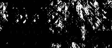 Grunge üst üste biniyor. Soyut siyah-beyaz vektör arkaplanı. Çatlaklarda, noktalarda, noktalarda kirli desenli tek renkli vintage yüzey