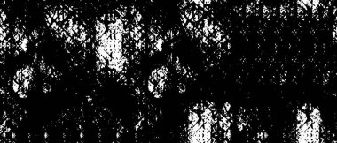 Grunge üst üste biniyor. Soyut siyah-beyaz vektör arkaplanı. Çatlaklarda, noktalarda, noktalarda kirli desenli tek renkli vintage yüzey