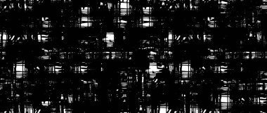 Grunge üst üste biniyor. Soyut siyah-beyaz vektör arkaplanı. Çatlaklarda, noktalarda, noktalarda kirli desenli tek renkli vintage yüzey