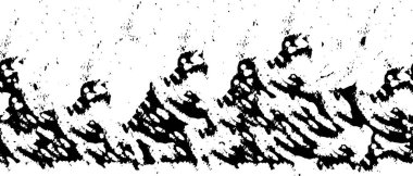 Grunge üst üste biniyor. Soyut siyah-beyaz vektör arkaplanı. Çatlak, leke ve noktalarda kirli desenli tek renkli klasik yüzey. Karanlık korku tarzında eski bir duvar.