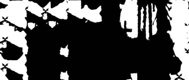 Soyut Kara Damga kaba vektör arka planında sıkıntı yaratıyor. Arkaplan için siyah grunge dokusu